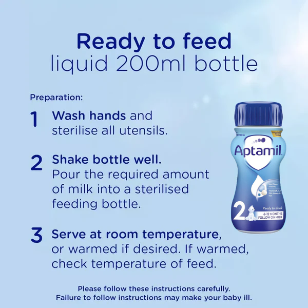Aptamil Stage 2 Ready to Feed (200ml)