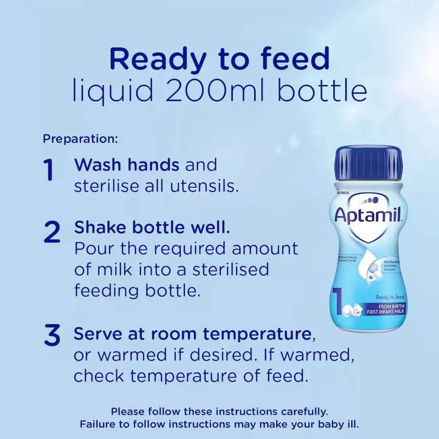 Aptamil Stage 1 Ready to Feed (200ml)