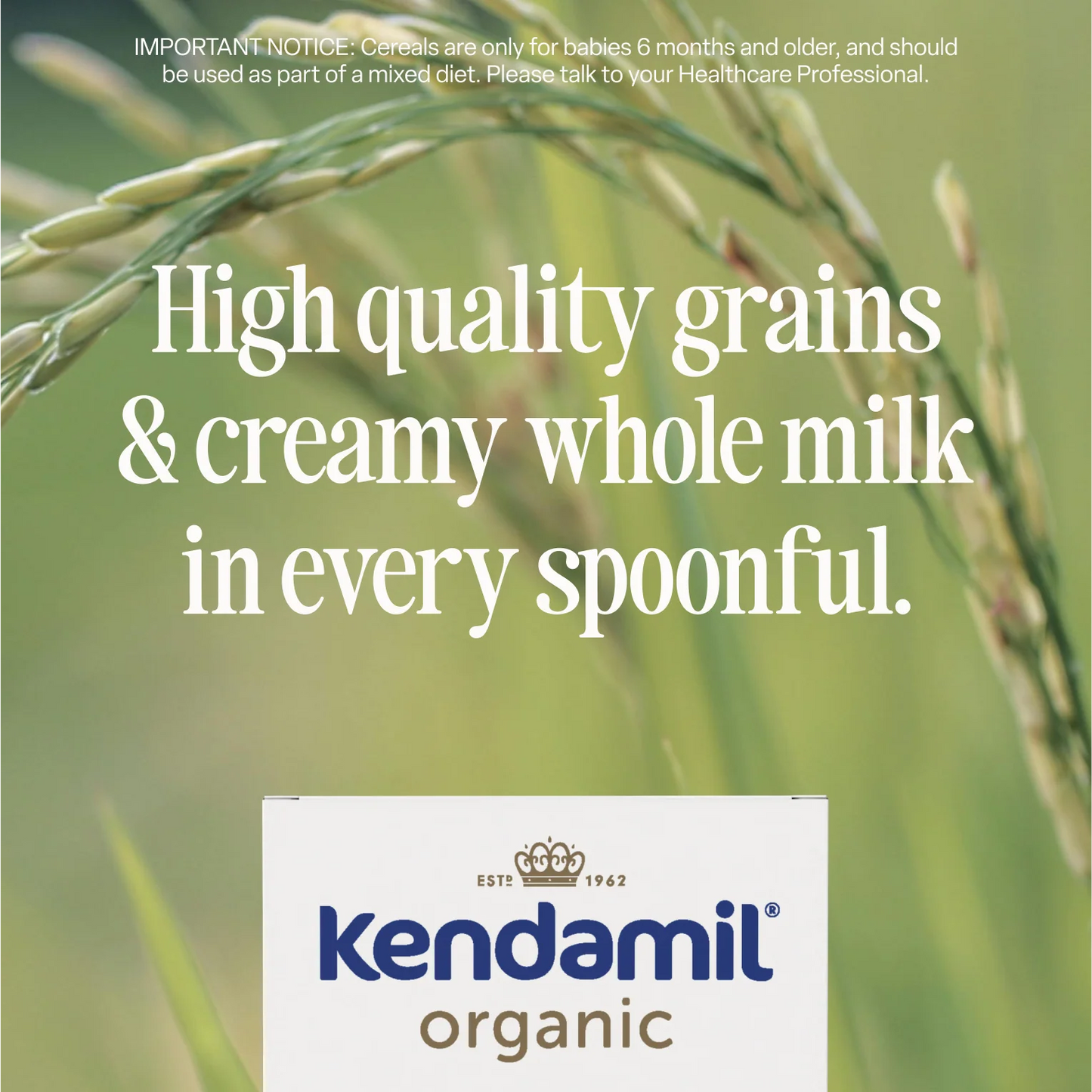 Kendamil Organic Smooth Baby Rice (from 4 months) 120g