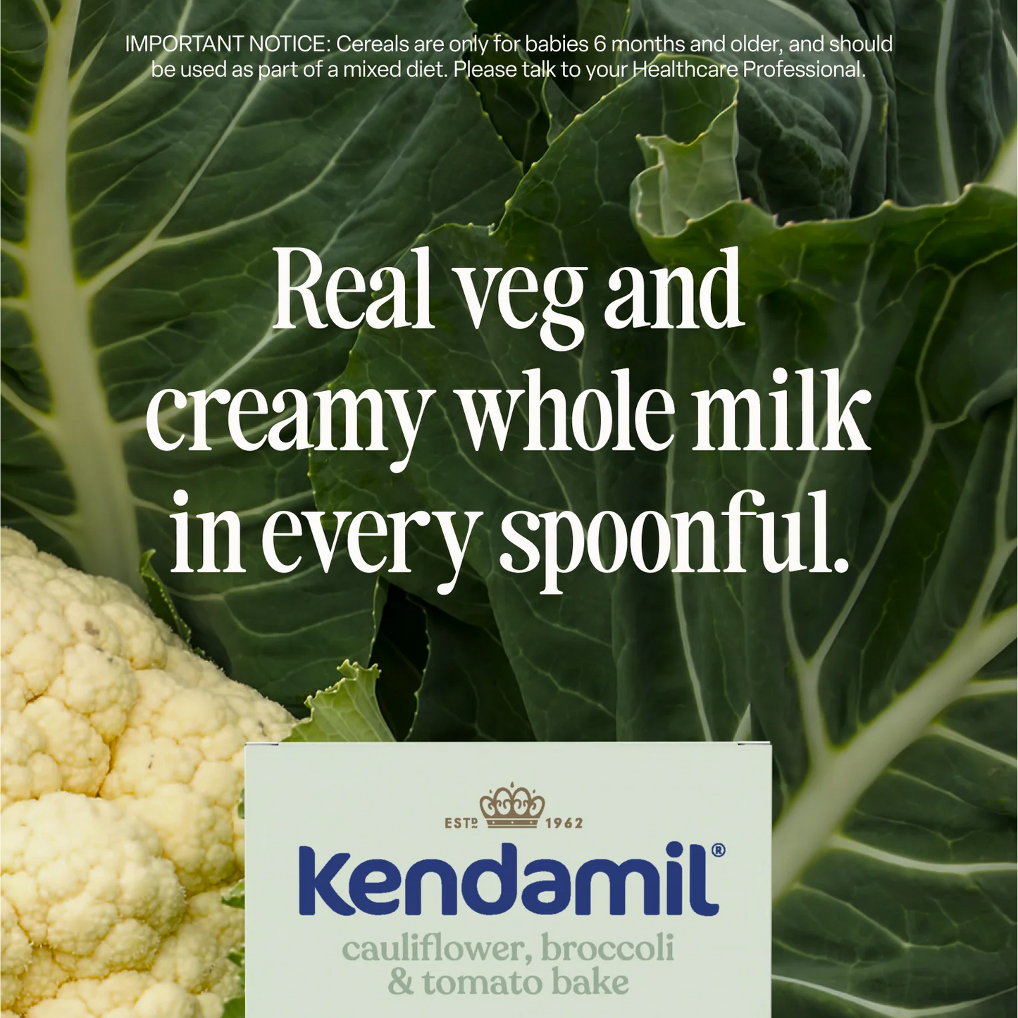 Kendamil Cauliflower, Broccoli & Tomato Bake 150g (from 6+ months)