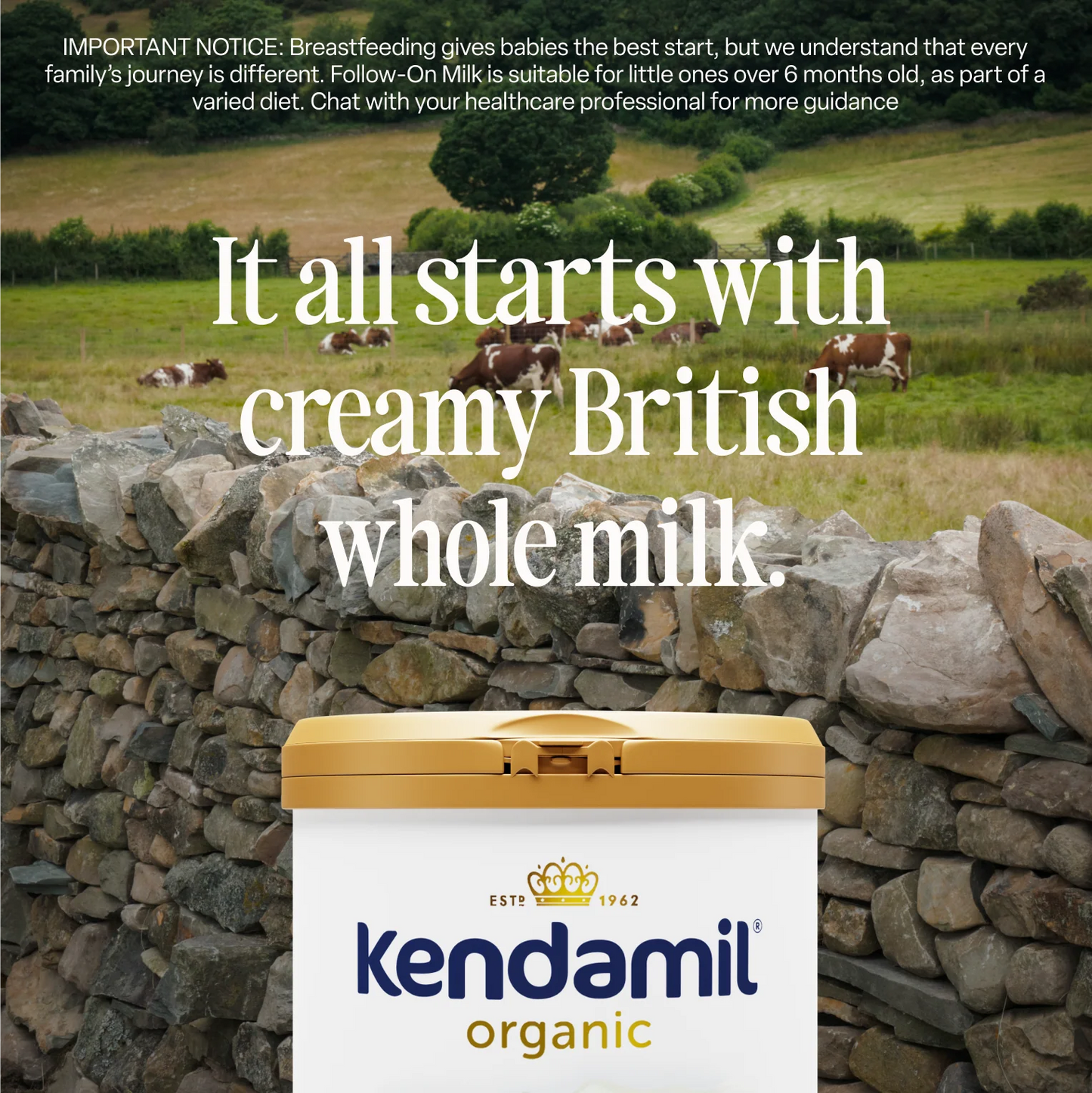 Kendamil Organic Stage 2 Follow On Milk Formula 800g