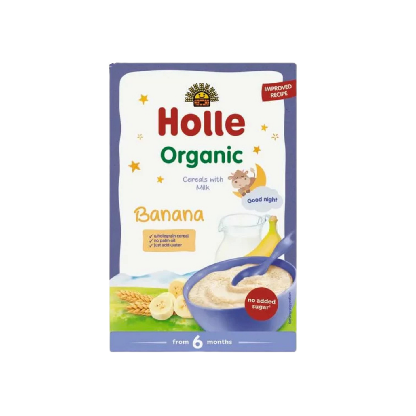 Holle Organic Milk Cereal - Banana (from 6 months) 250g