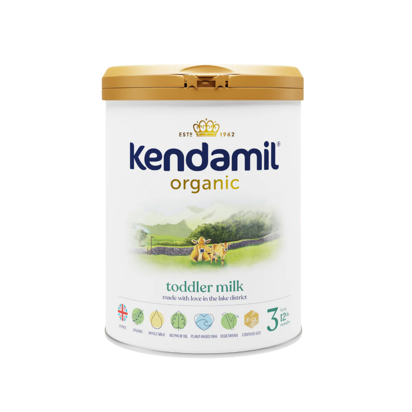 Kendamil Organic Stage 3 Toddler Milk Formula 800g