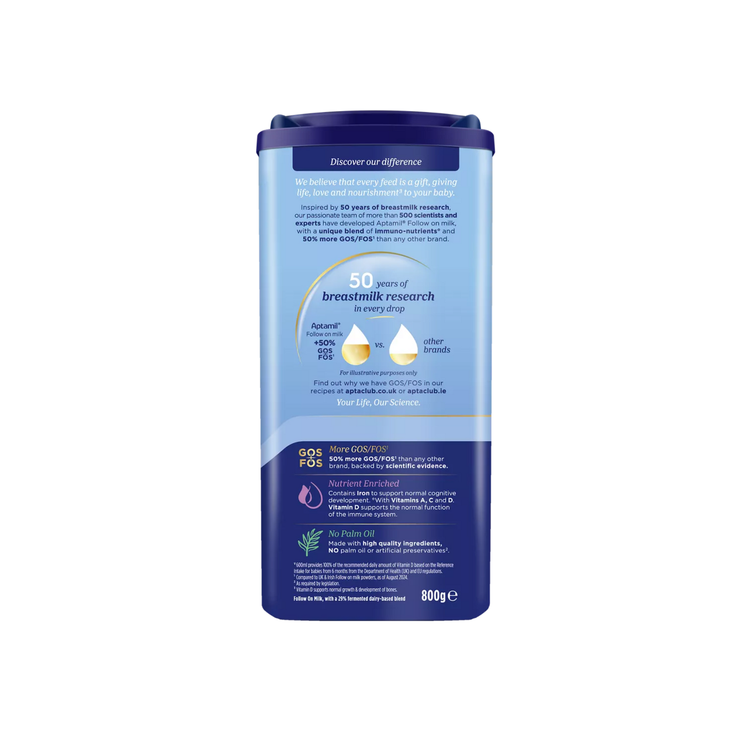 Aptamil Stage 2 Follow On Milk Formula (from 6 months) 800g