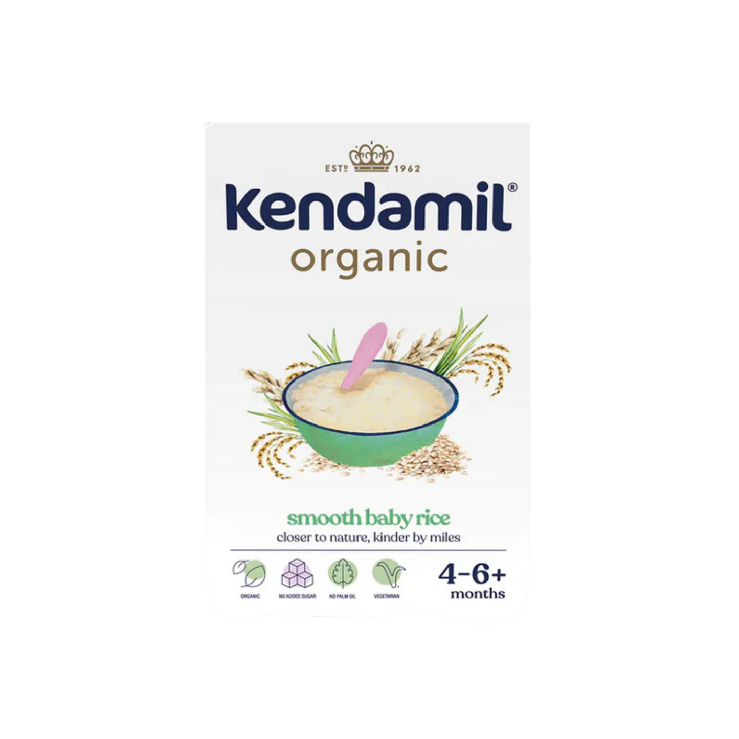 Kendamil Organic Smooth Baby Rice (from 4 months) 120g