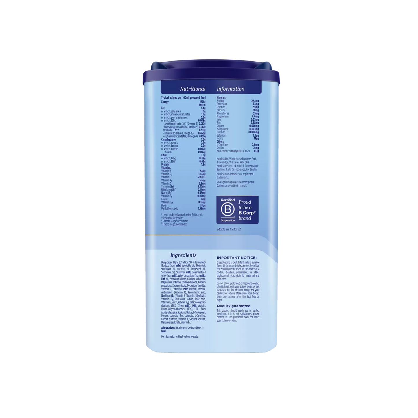 Aptamil Stage 1 First Infant Milk Formula (from birth) 800g