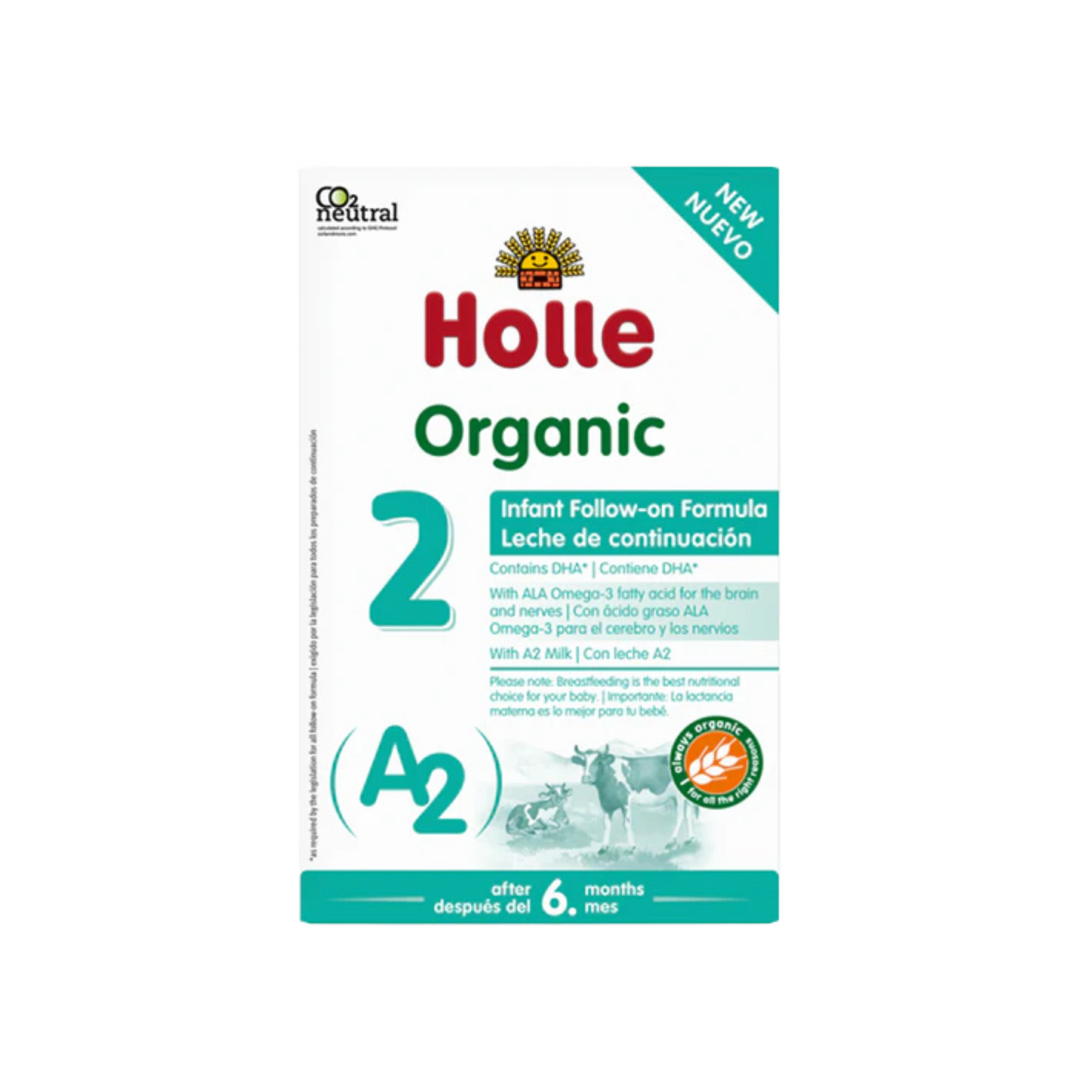 Holle A2 Organic Cow Stage 2 Follow-on Milk 400g