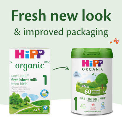 HiPP UK Stage 1 Organic First Infant Baby Formula (from birth) 800g (Can)