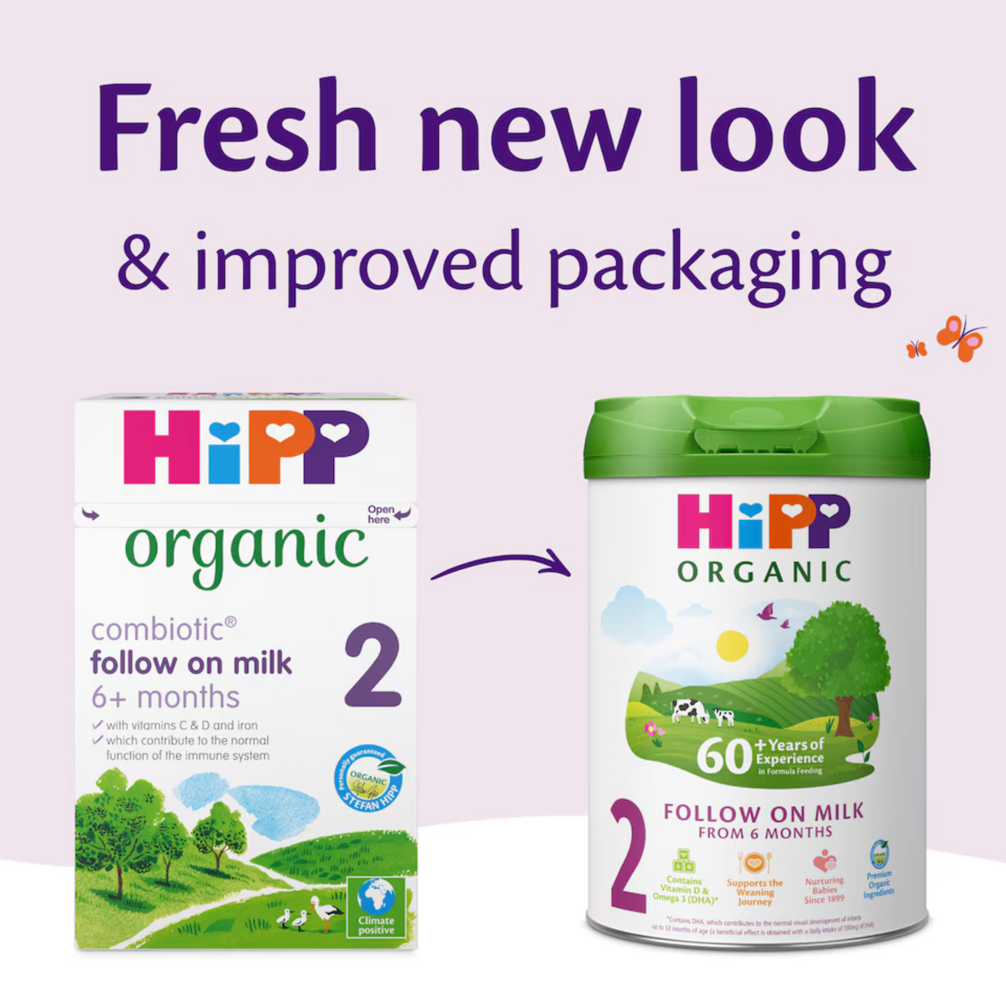 HiPP UK Stage 2 Organic Follow On Baby Formula (from 6 months) 800g (Can)