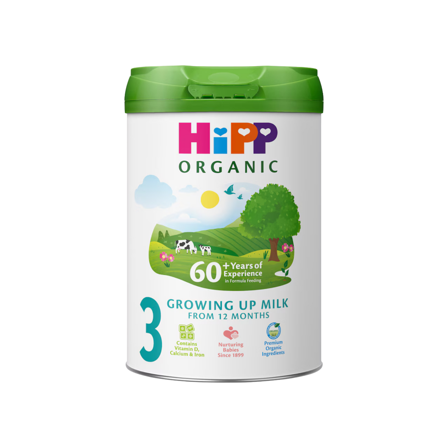 HiPP UK Stage 3 Organic Growing Up Baby Formula (from 12 months) 800g (Can)