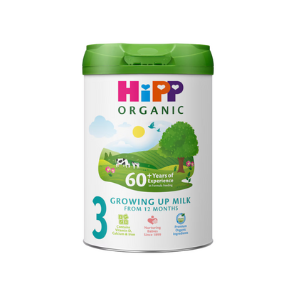 HiPP UK Stage 3 Organic Growing Up Baby Formula (from 12 months) 800g (Can)